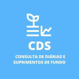 ícone consulta de diárias e suprimento