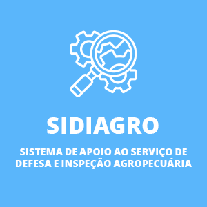 ícone de lupa e ferramentas em fundo azul 